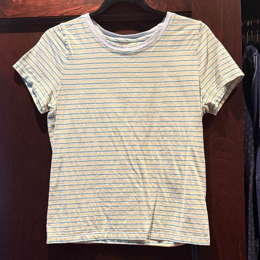 J crew Striped Yellow and Blue T-Shirt